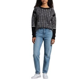 Free People We the Free Printed Sweater Size XS NWT